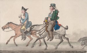 Vägen till Poissy, 1816. av Philibert Louis Debucourt