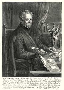 Jan de Toolenaere, flamländsk jesuit (gravyr) av Philip (after) Fruytiers