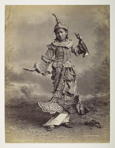 Burmesisk dansande flicka, utsikt över Burma