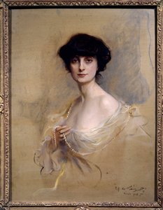 Porträtt av Anna de Brancovan grevinnan Mathieu de Noailles (1876-1933) Anna de Noailles är en fransk kvinna med bokstäver. Målning av Philip Alexis de Laszlo (1869-1937) 1913 Paris, Musee d