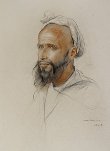Porträtt av en arab av Philip Alexius de Laszlo