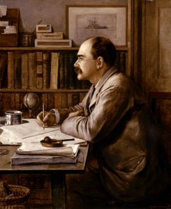 Rudyard KIPLING, Porträtt 1899 (olja på duk) av Philip Burne-Jones