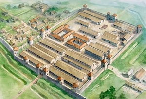 Birdoswald romerska fortet, c3: e århundradet, c1990-2010