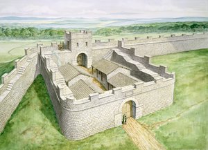 Hadrians Wall Cawfields Milecastle, andra århundradet, 1990-2010