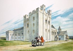 "The Central Buildings", Sherborne Old Castle, Dorset av Philip Corke
