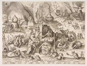 Avarice Avaritia från serien The Seven Deadly Sins, 1558.