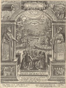 Dop, från serien De sju sakramenten, 1576., 1576. av Philip Galle
