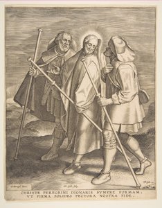 Kristus och lärjungarna på väg till Emmaus, 1571. av Philip Galle