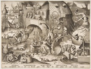 Envy Invidia från The Seven Deadly Sins, 1558.