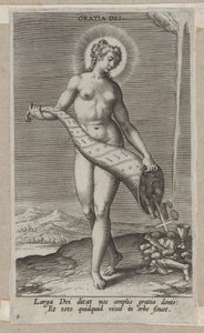 Gratia Dei, från Prosopographia, ca. 1585-90., ca. 1585-90. av Philip Galle