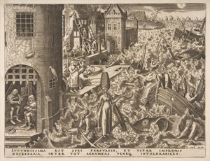Hope Spes från serien The Virtues, 1559-60. av Philip Galle