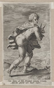 Pavor, från Prosopographia, ca. 1585-90., ca. 1585-90. av Philip Galle