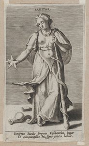 Sanitas, från Prosopographia, ca. 1585-90., ca. 1585-90. av Philip Galle