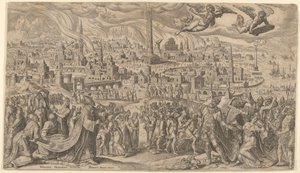 Babylons fall, 1569. av Philip Galle