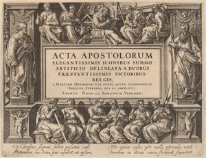Titelsida av Philip Galle after Maerten van Heemskerck after Jan van der Straet