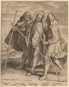 Kristus och hans lärjungar på väg till Emmaus