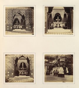 [Alhambra and Court of Lions, View in South Transept], ca. 1859. av Philip Henry Delamotte.
