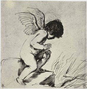 Anonym, en cupid av Philip Henry Delamotte