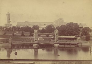 Framsteg för Crystal Palace i Sydenham, 1854.