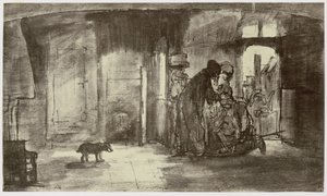 Rembrandt, Tobiat välsignar Tobias av Philip Henry Delamotte