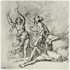 Salvator Rosa, Pan och Syrinx av Philip Henry Delamotte