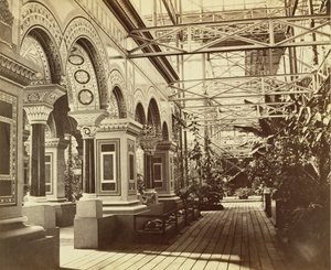Sydenham: Crystal Palace, ingången till den bysantinska domstolen, 1854