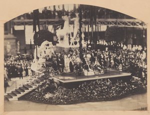 Kejsarens och kejsarinnans besök i Crystal Palace, 1855.
