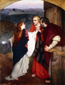 Maria Magdalena ger lärjungarna nyheter om uppståndelsen, 1860