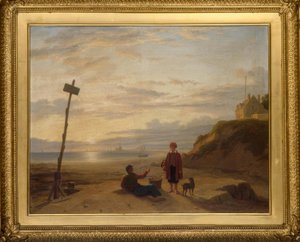 Ph. H.Rogers, Ostronpojkar diskuterar morgonens fångst.../ 1835 av Philip Hutchins Rogers