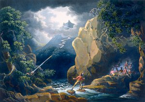 Blixtens blixt: fångad i en bergstorm,