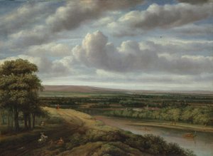 Ett vidsträckt skogslandskap, 1670-talet. av Philip Koninck
