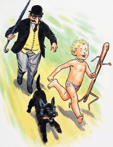 The Chase, illustration från "The Water Babies" av Charles Kingsley av Philip Mendoza
