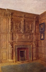 Skorstensstycke och en del av Room at No 4 Coleman Street, 1892