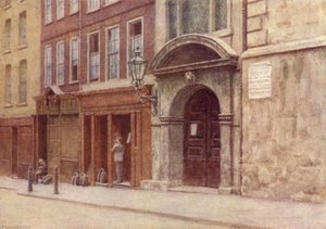 Dörröppningen till St Georges Church, Botolph Lane, 1904 av Philip Norman
