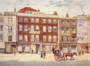 Old Bell Inn och Black Bull, från Holborn, 1897 av Philip Norman