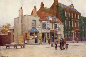 Red Cow Public-House och Fairlawn, Hammersmith Road, 1897