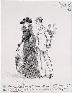 Mrs Jones (penna och bläck på papper) av Philip William May