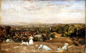 Barn som leker, Ludlow-promenader av Philip Wilson Steer