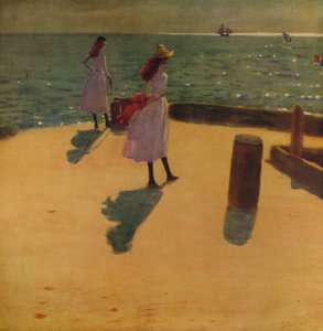 På Walberswick Pier, c1887, c1915