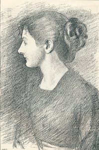 Porträtt av fröken Emma Froude, c1893 av Philip Wilson Steer