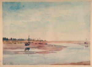 Strandade fiskebåtar, Maldon av Philip Wilson Steer