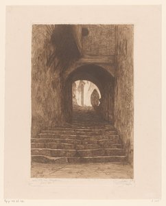 Gata med trappor, i Alger Rue d