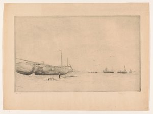 Scheveningen Beach av Philip Zilcken (signed by artist)