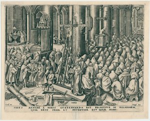 Fides Faith från de sju dygderna, 1559.