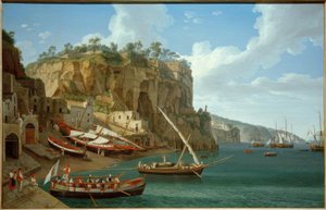 J.Ph. Hackert, Marina Piccola i Sorrent / Gem., 1794
