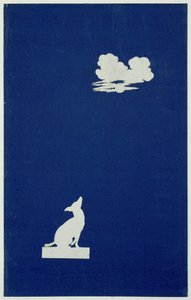 En hund som tjuter på månen (collage på papper) av Philipp Otto Runge
