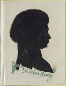 Stienchen Runge, 789 (indisk bläck och wc på papper) av Philipp Otto Runge