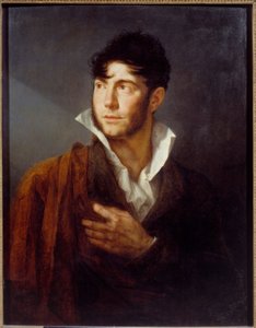Självporträttmålning av Philippe Auguste Hennequin (1762-1833) Caen från 1800-talet, Museum of Fine Arts