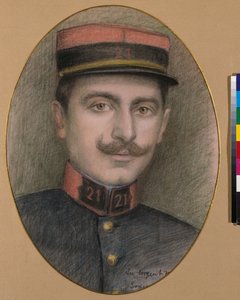 Sergeant vid 21:a infanteriregementet (pastell på papper) av Philippe Galard