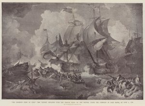 Den härliga första juni, segern över den franska flottan av britterna, under befäl av Earl Howe, den 1 juni 1794